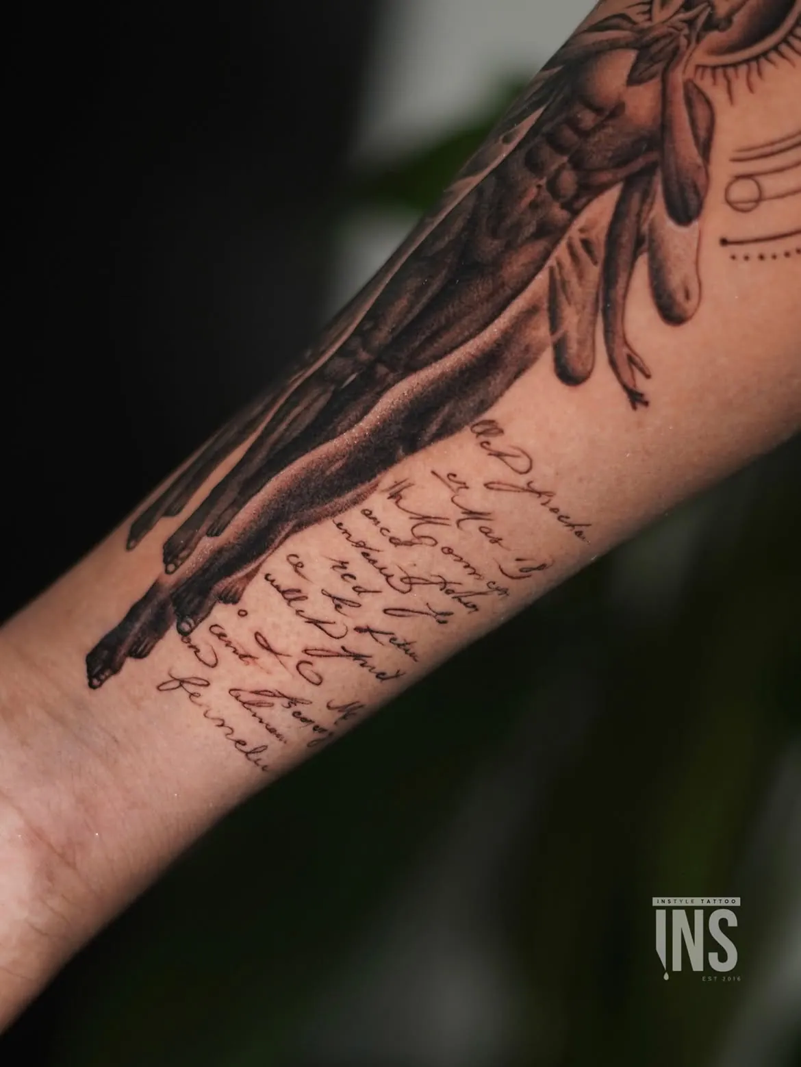 Custom tattoo by Instyle Tattoo Studio, Kochi