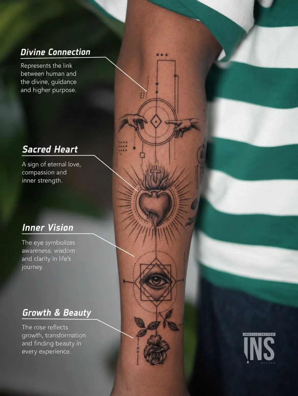 Custom tattoo by Instyle Tattoo Studio, Kochi