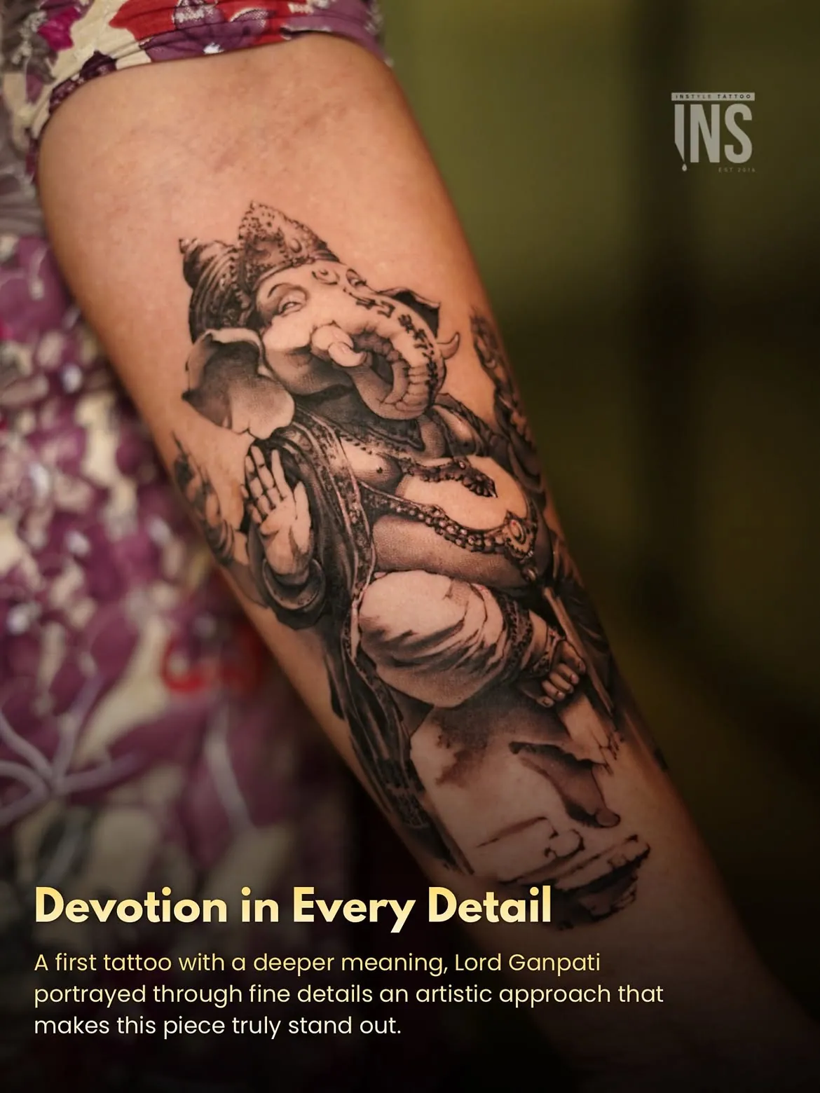 Custom tattoo by Instyle Tattoo Studio, Kochi