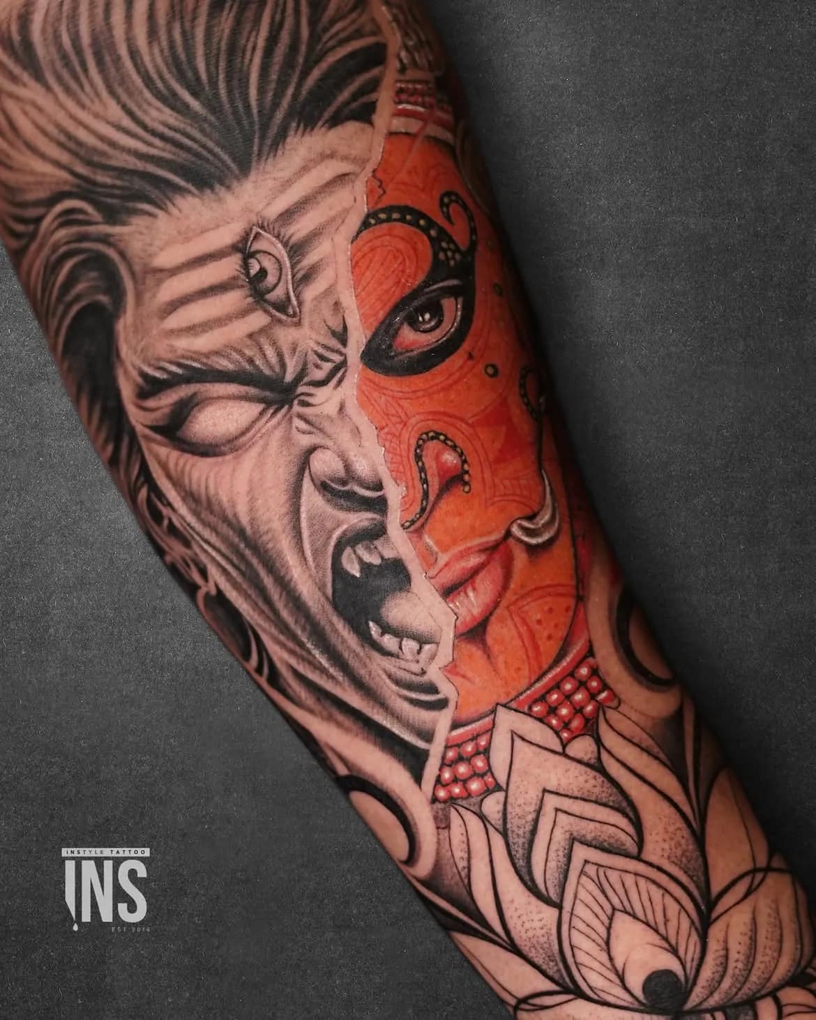 Custom tattoo by Instyle Tattoo Studio, Kochi