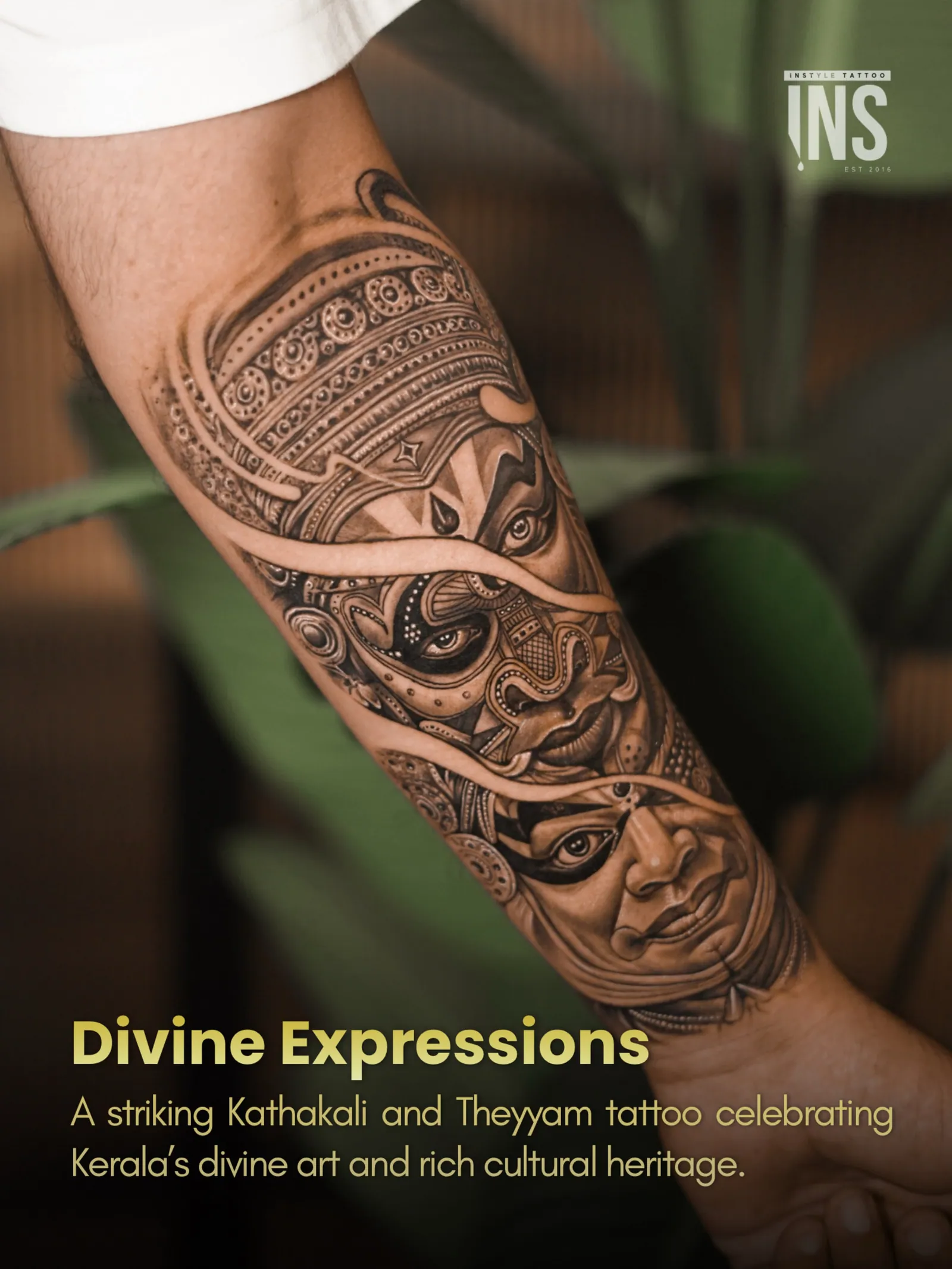 Custom tattoo by Instyle Tattoo Studio, Kochi