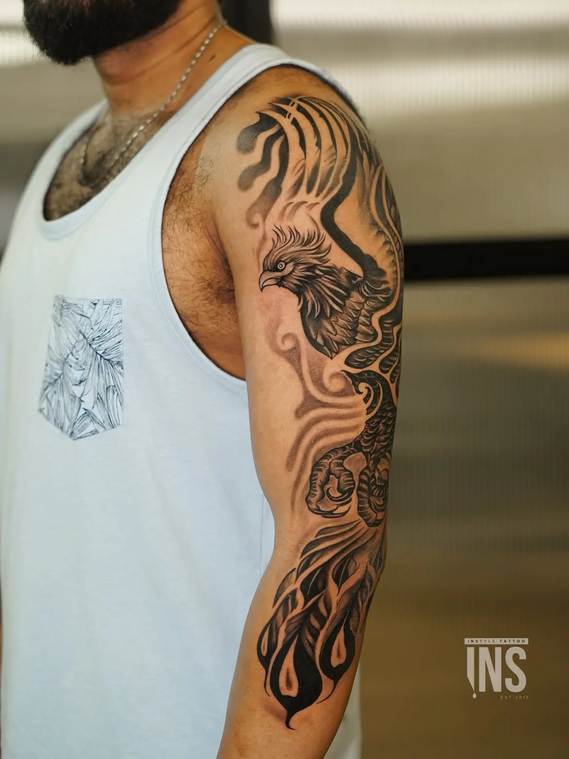 Custom tattoo by Instyle Tattoo Studio, Kochi
