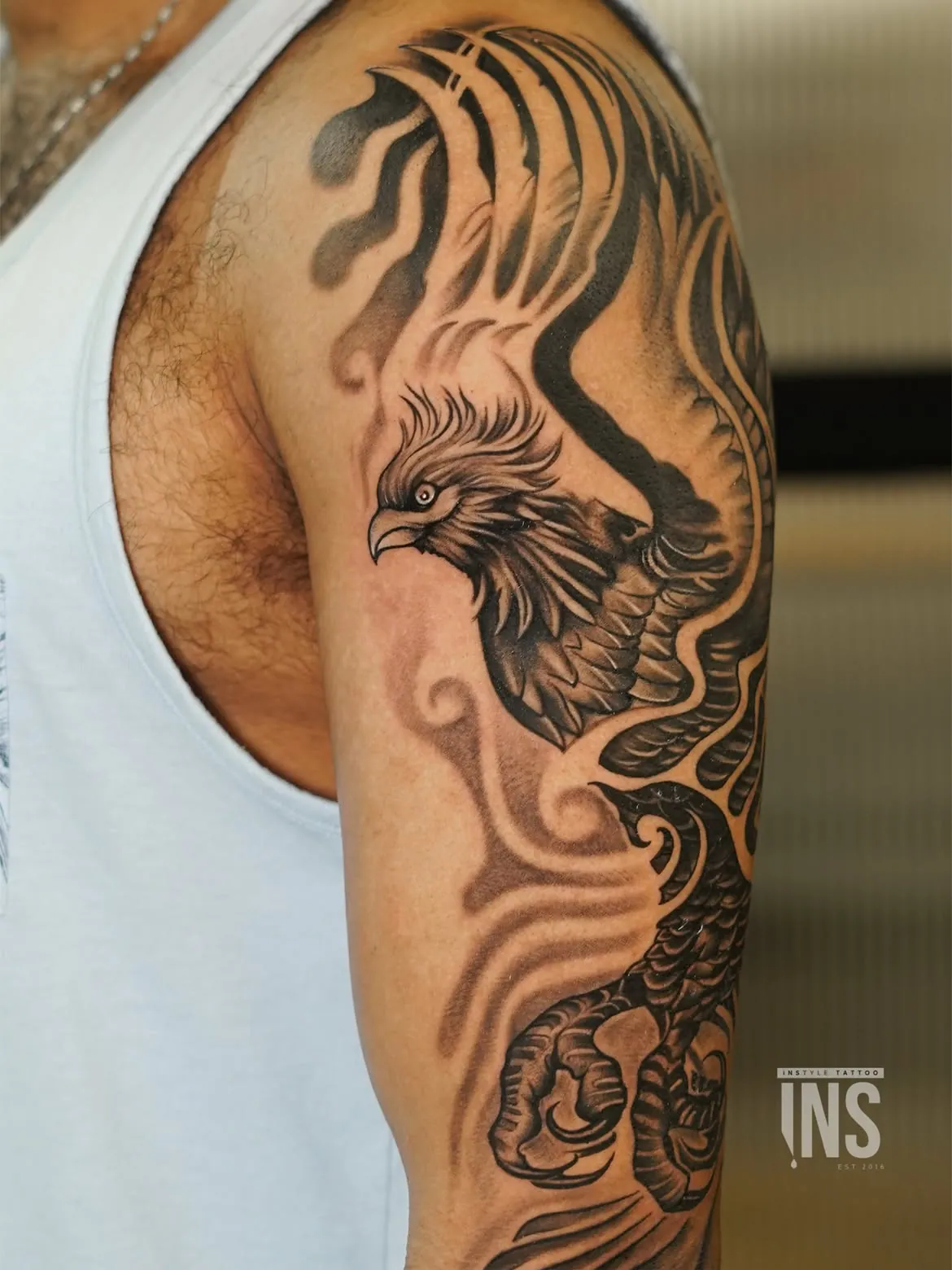 Custom tattoo by Instyle Tattoo Studio, Kochi